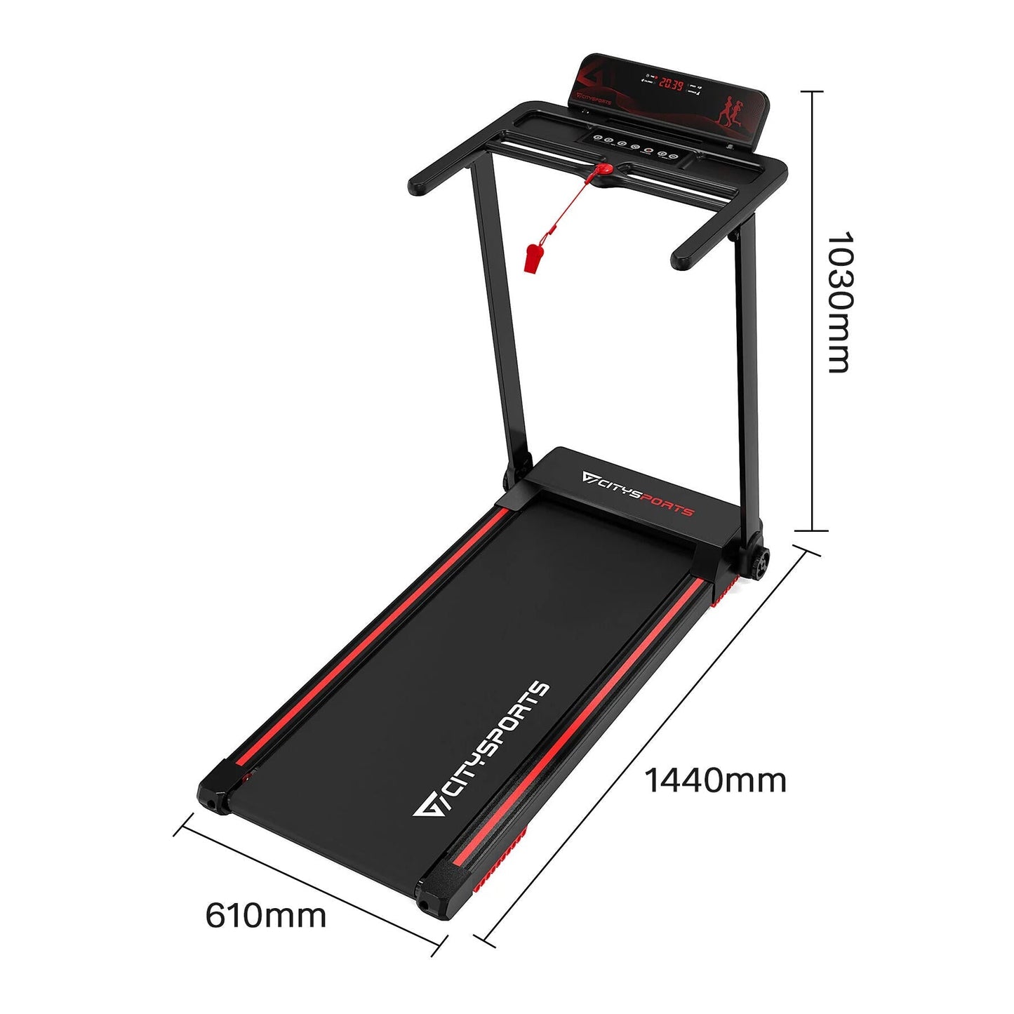 Tapis de Course Biegsam 1400 W, CITYSPORTS WP9